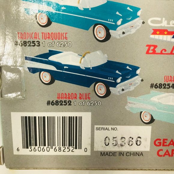 Gearbox 1997 Vintage 1957 Chevy Bel Air Convertible Serial #05366 Pedal Car New - Picture 8 of 10